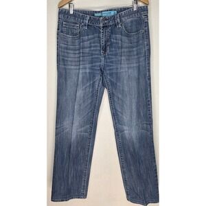 Rock & Roll Jeans Revolver Straight Slim Men 34x34 Denim Rodeo Cowboy Ranch Work